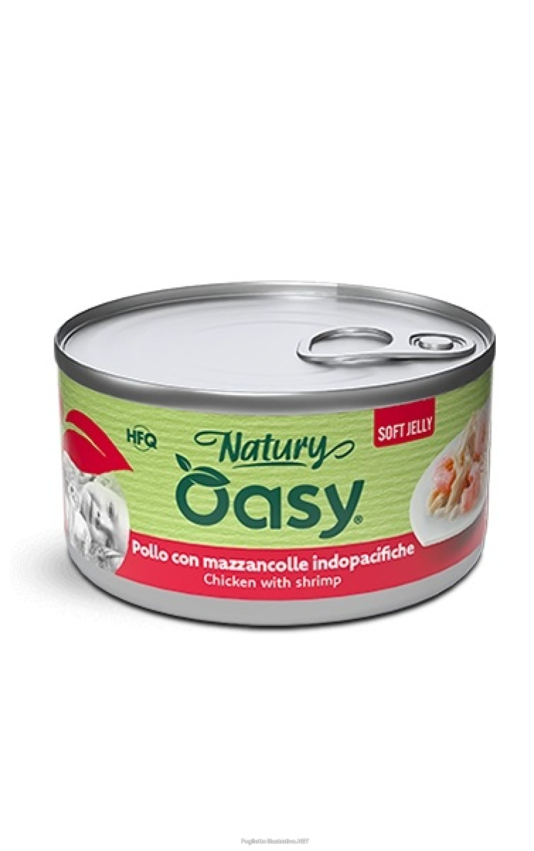 Cerca Offerte di oasy wet cat natury soft jelly pollo con mazzancolle lattina 150 g e acquista online