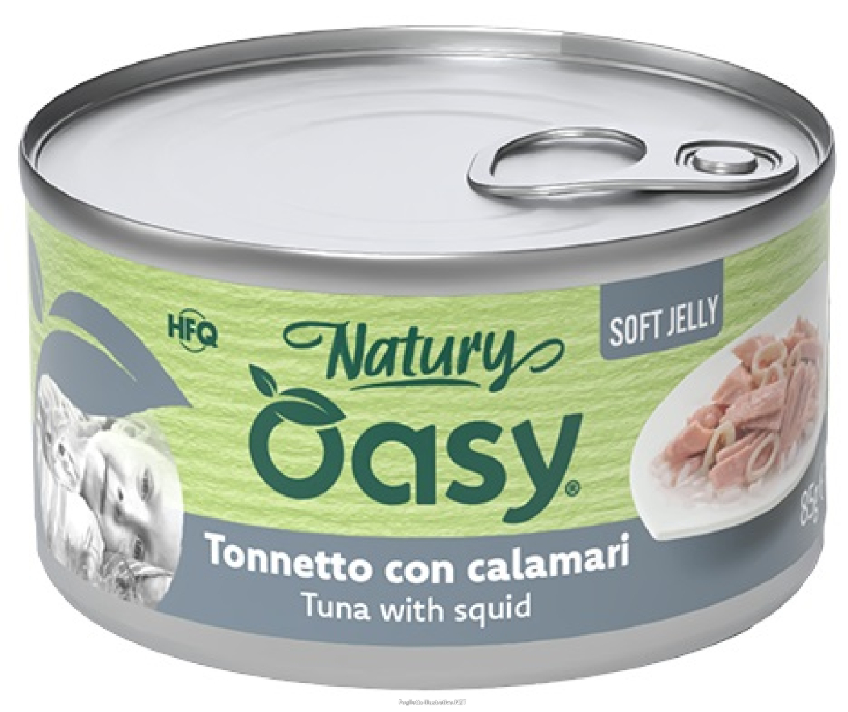Cerca Offerte di oasy wet cat natury soft jelly tonnetto con calamari lattina 150 g e acquista online