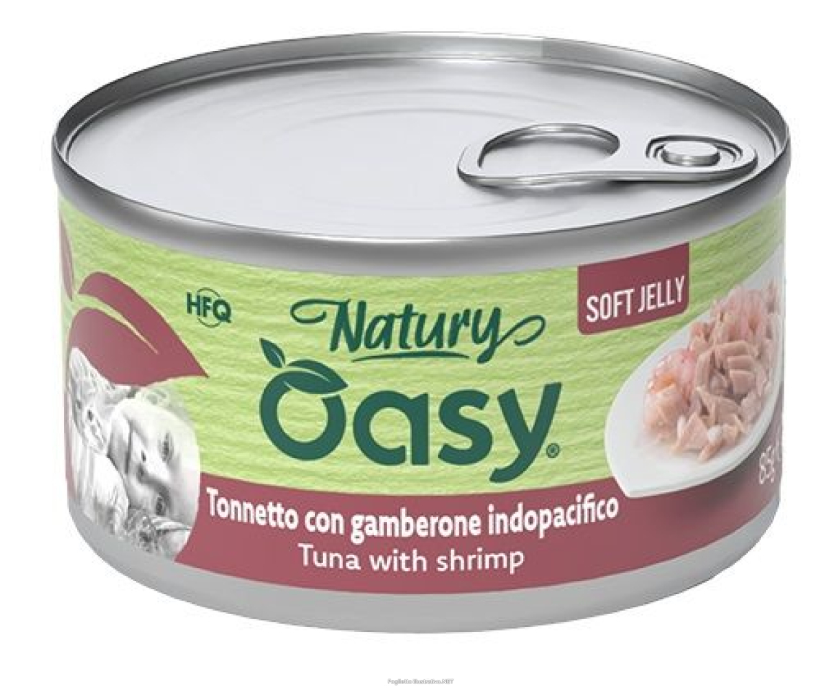 Cerca Offerte di oasy wet cat natury soft jelly tonnetto con gamberone lattina 85 g e acquista online