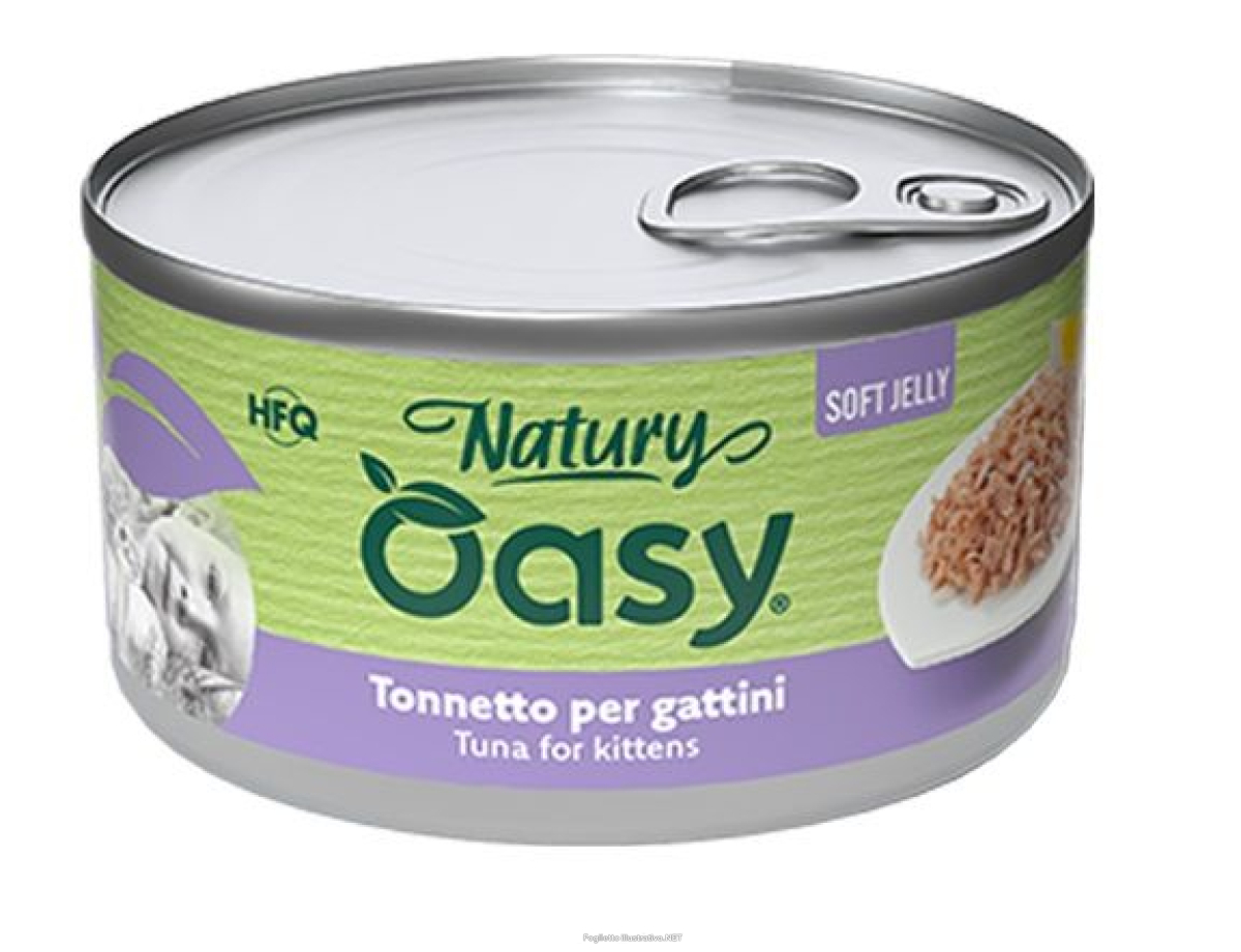 Cerca Offerte di oasy wet cat natury soft jelly tonnetto per gattini lattina 85 g e acquista online