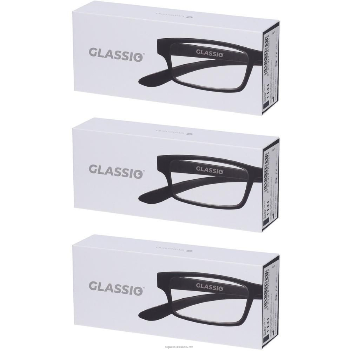 Cerca Offerte di occhiali da lettura glassio cupertino colore nero gradazione +1,0 3x1 e acquista online