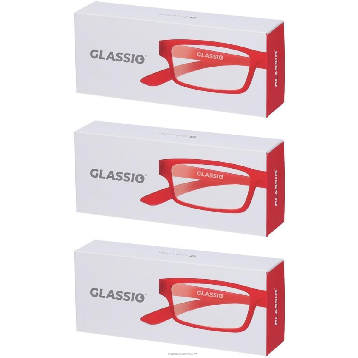 Cerca Offerte di occhiali da lettura glassio cupertino colore rosso gradazione +1,0 3x1 e acquista online