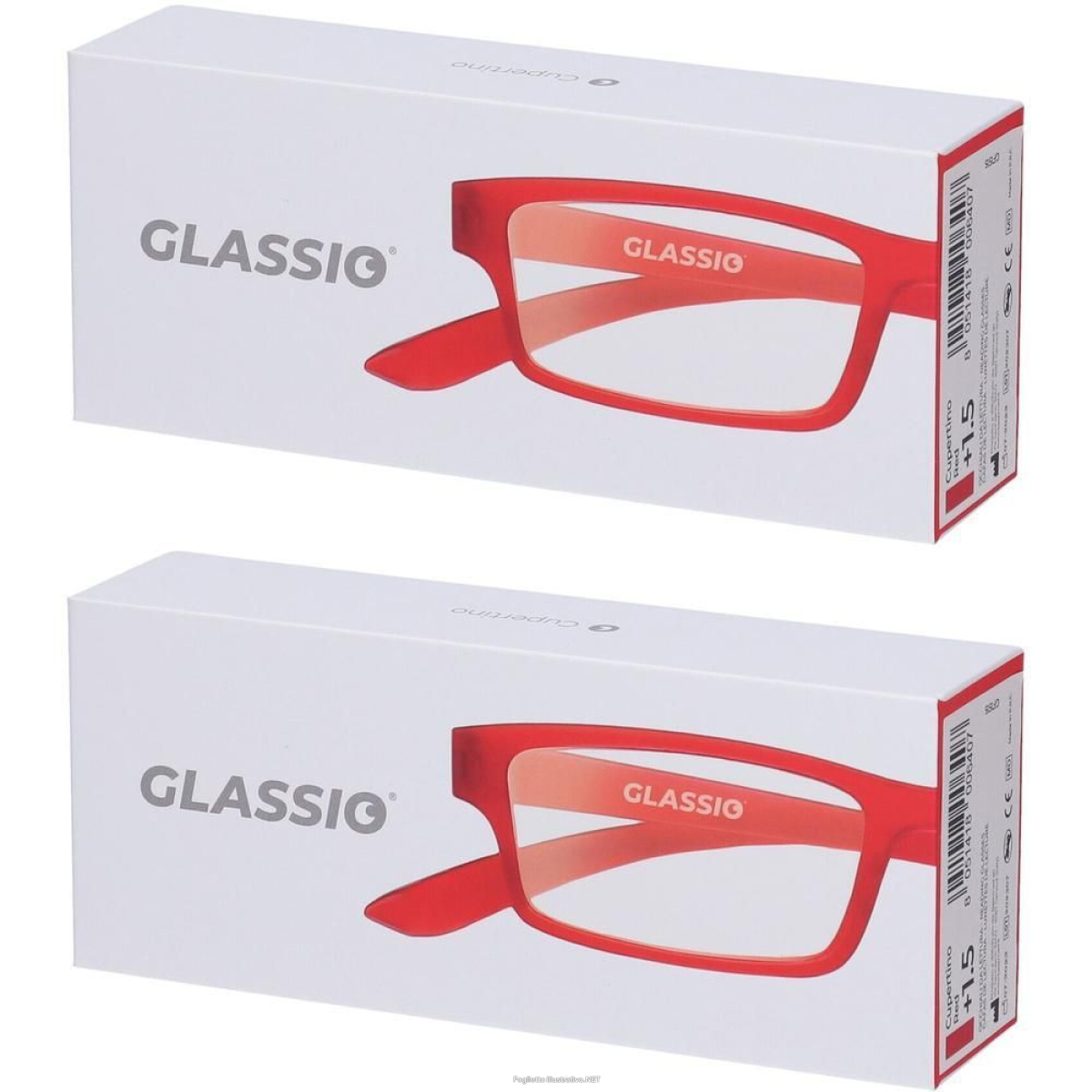Cerca Offerte di occhiali da lettura glassio cupertino colore rosso gradazione +1,5 1 s e acquista online