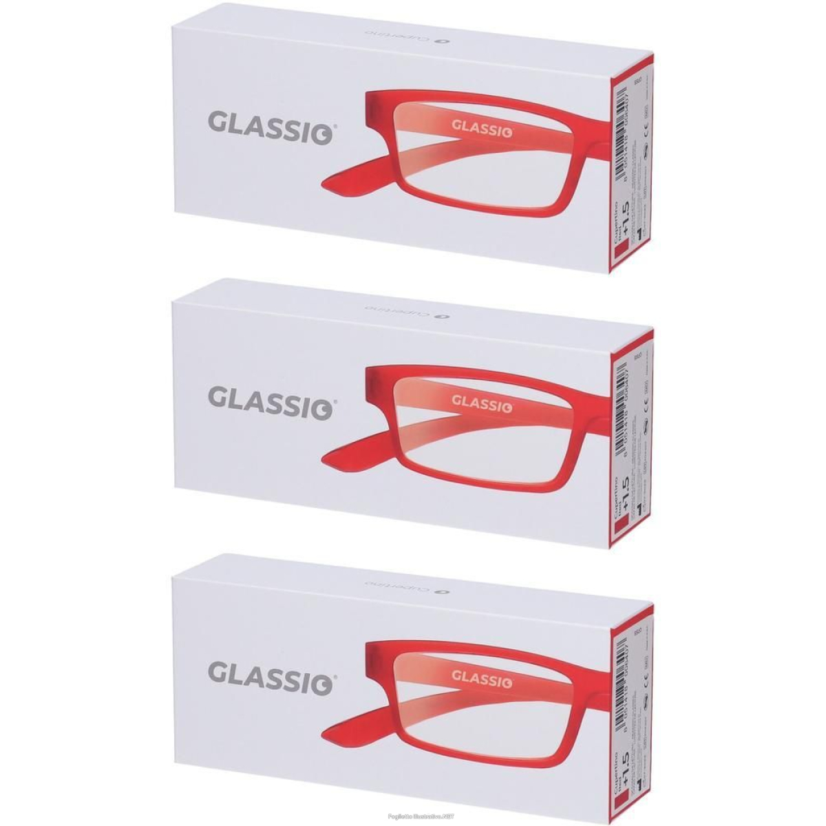 Cerca Offerte di occhiali da lettura glassio cupertino colore rosso gradazione +1,5 1 s e acquista online