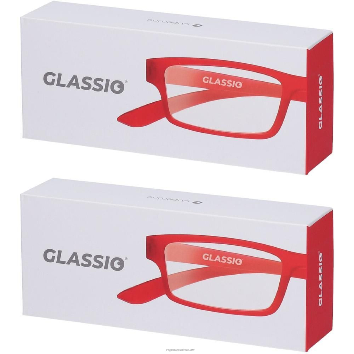 Cerca Offerte di occhiali da lettura glassio cupertino colore rosso gradazione +2,0 2x1 e acquista online