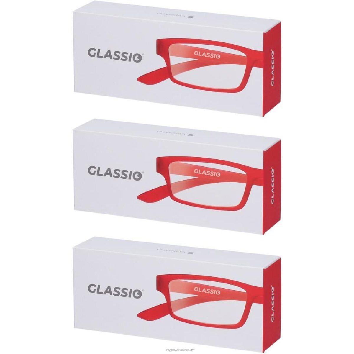 Cerca Offerte di occhiali da lettura glassio cupertino colore rosso gradazione +2,0 3x1 e acquista online