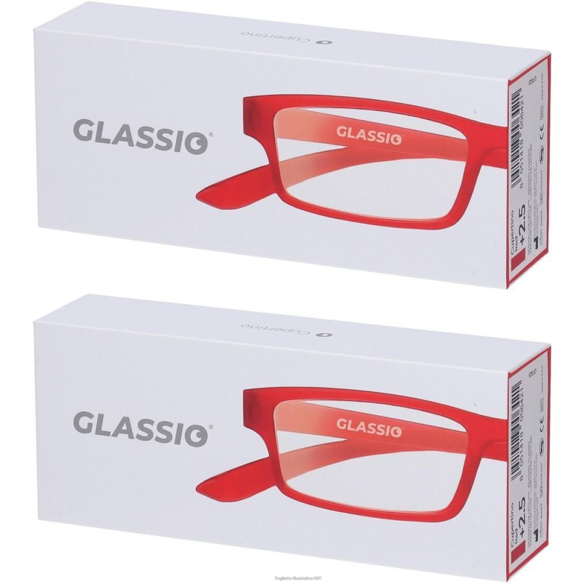 Cerca Offerte di occhiali da lettura glassio cupertino colore rosso gradazione +2,5 2x1 e acquista online