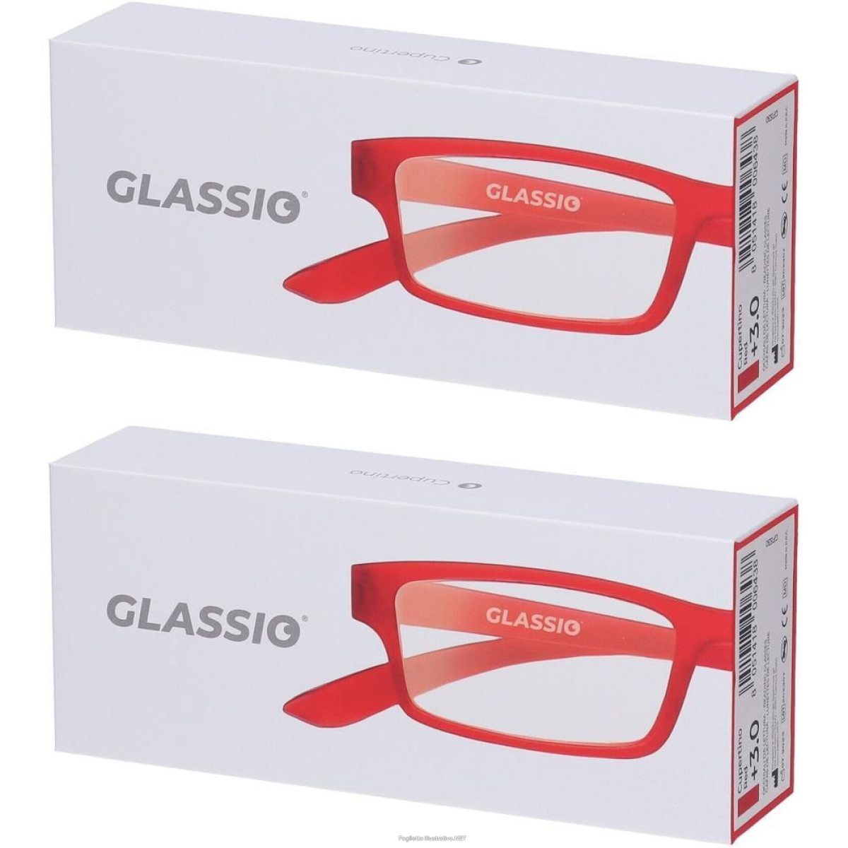 Cerca Offerte di occhiali da lettura glassio cupertino colore rosso gradazione +3,0 1 s e acquista online