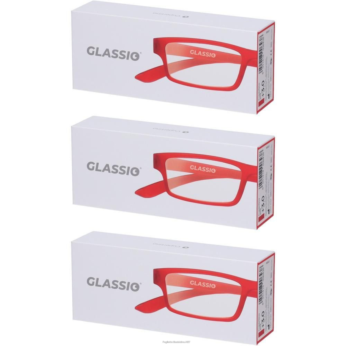 Cerca Offerte di occhiali da lettura glassio cupertino colore rosso gradazione +3,0 1 s e acquista online