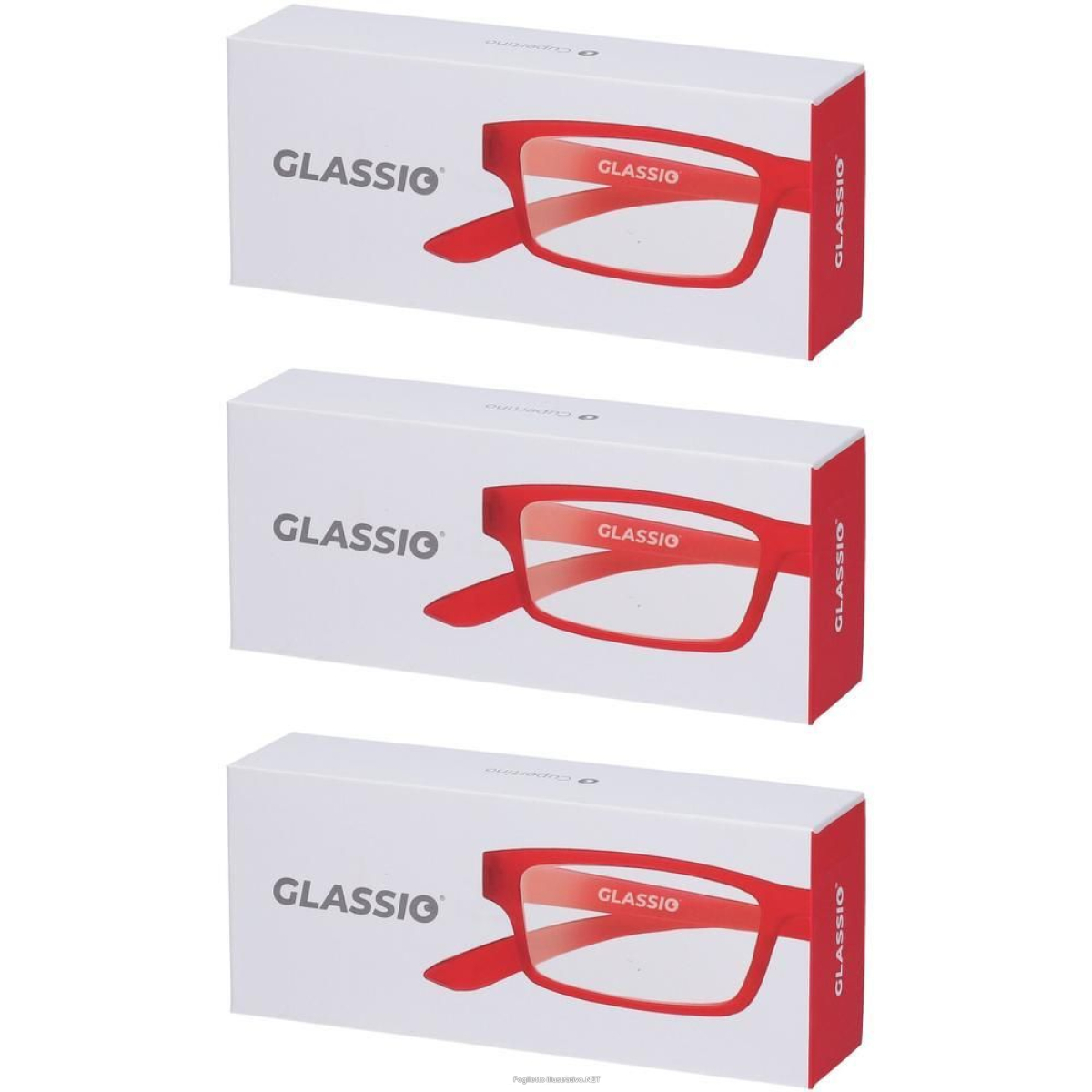 Cerca Offerte di occhiali da lettura glassio cupertino colore rosso gradazione +3,5 3x1 e acquista online