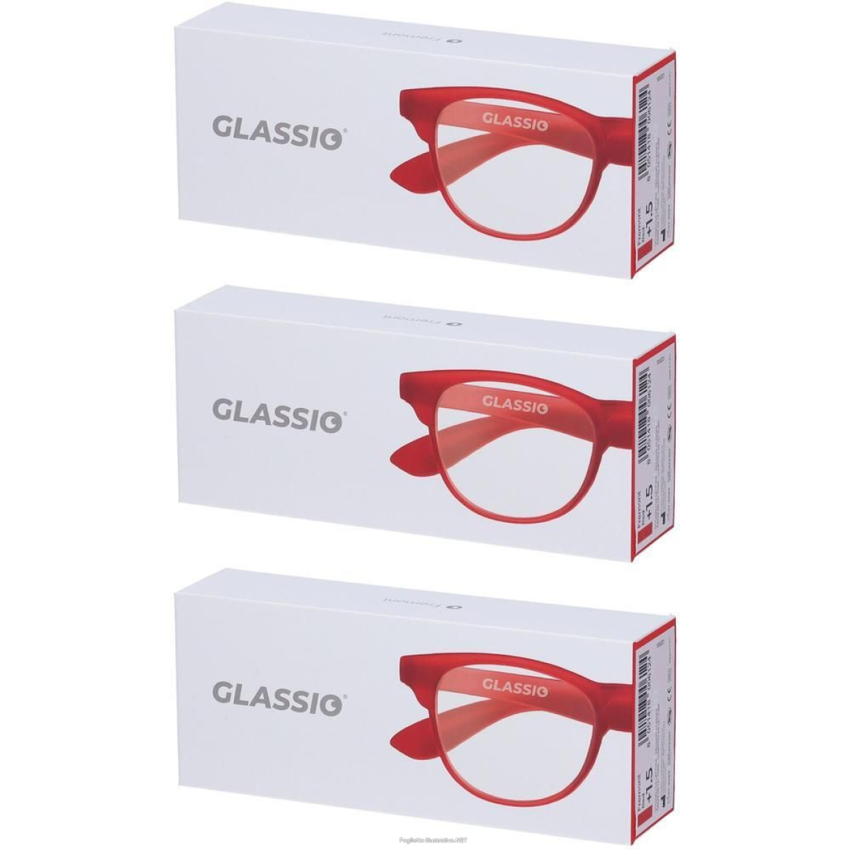Cerca Offerte di occhiali da lettura glassio fremont colore rosso gradazione +1,5 1 st e acquista online