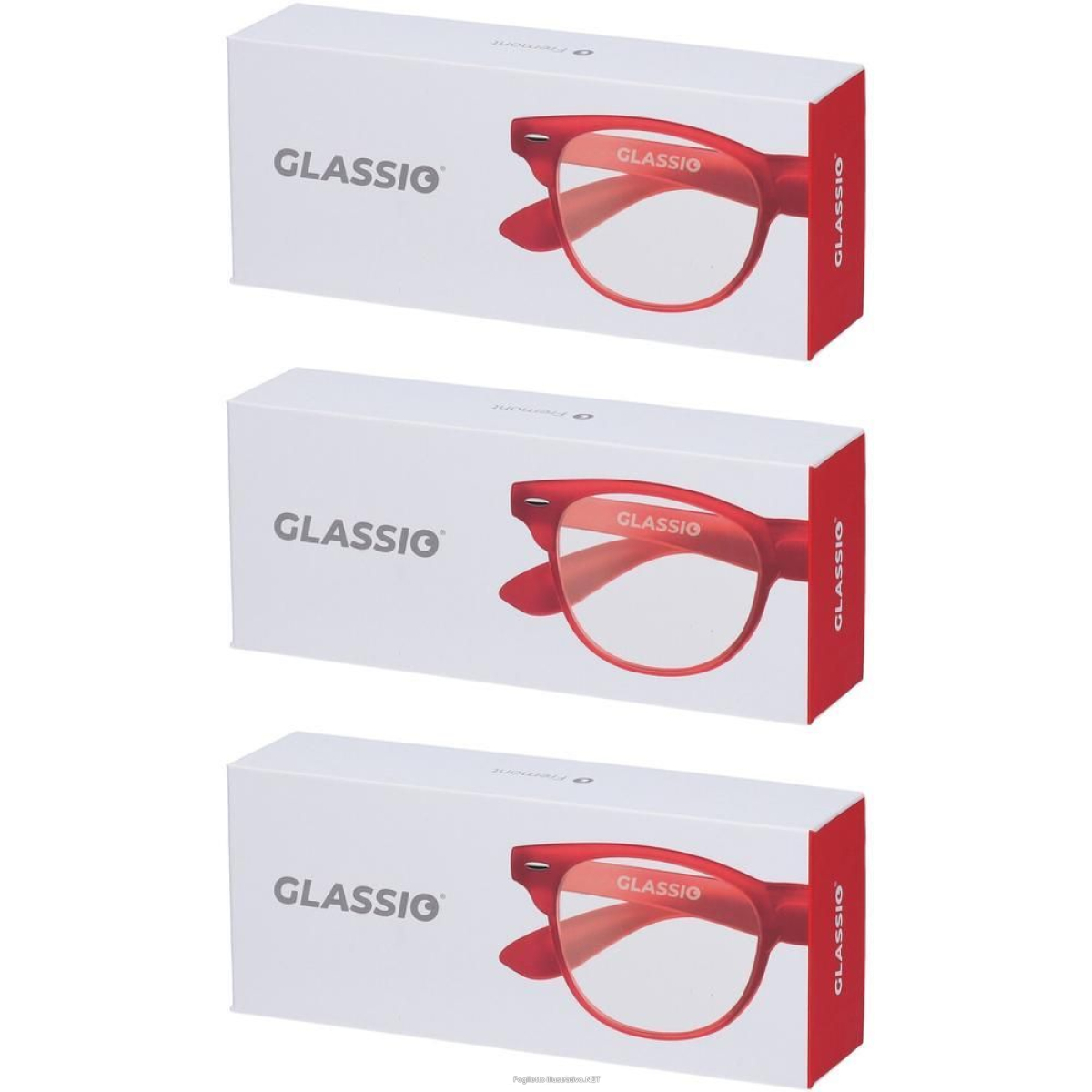 Cerca Offerte di occhiali da lettura glassio fremont colore rosso gradazione +2,0 3x1 s e acquista online