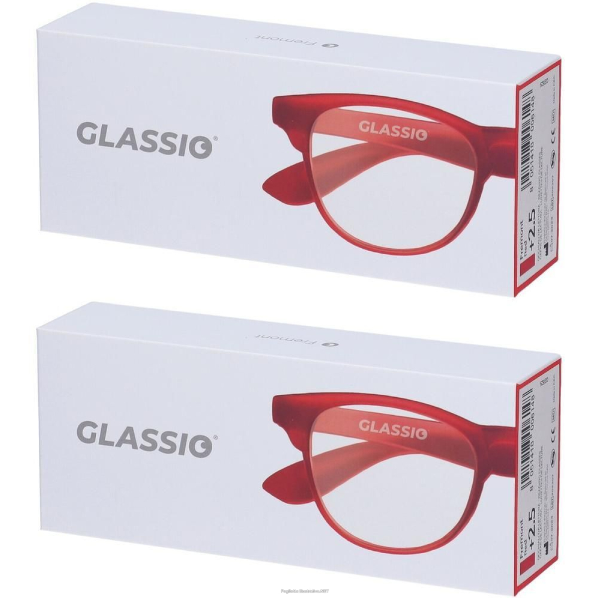 Cerca Offerte di Occhiali da Lettura Glassio Fremont Colore Rosso Gradazione +2,5 2x1 S e acquista online