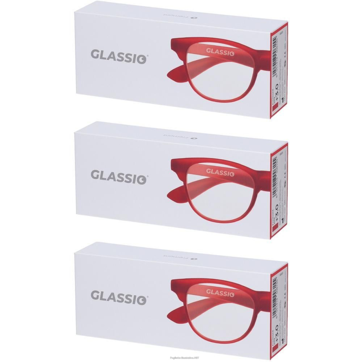 Cerca Offerte di occhiali da lettura glassio fremont colore rosso gradazione +3,0 3x1 s e acquista online