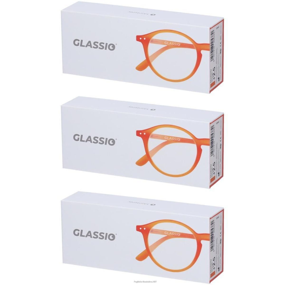 Cerca Offerte di occhiali da lettura glassio monterey colore arancione gradazione +2,5 e acquista online