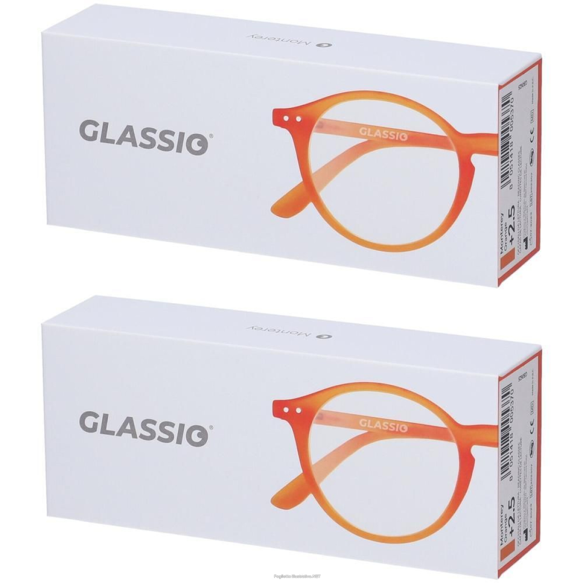 Cerca Offerte di occhiali da lettura glassio monterey colore arancione gradazione +2,5 e acquista online