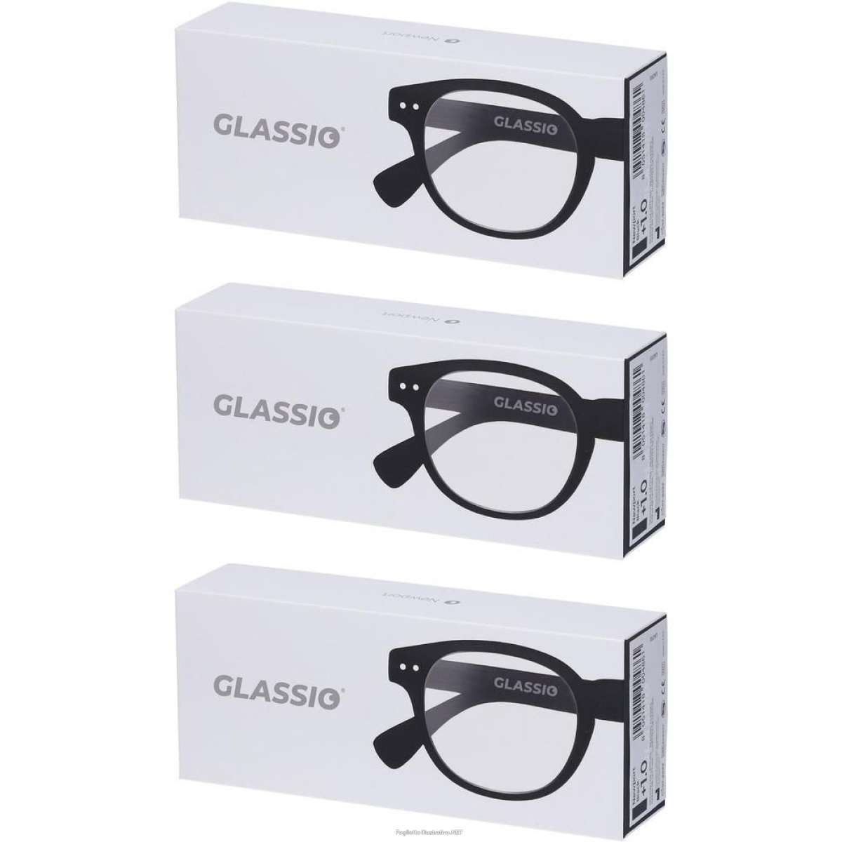 Cerca Offerte di occhiali da lettura glassio newport colore nero gradazione +1,0 3x1 st e acquista online