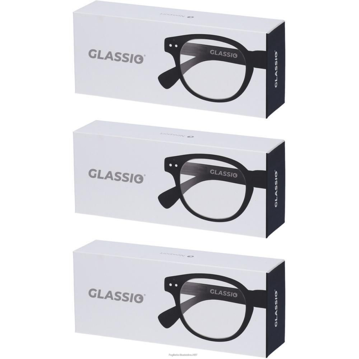 Cerca Offerte di occhiali da lettura glassio newport colore nero gradazione +2,0 3x1 st e acquista online