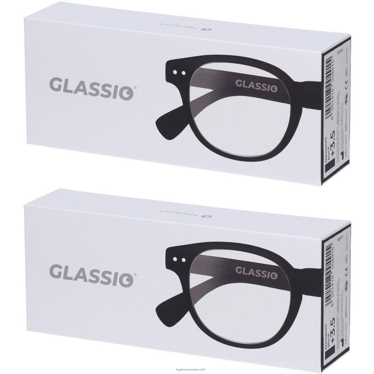 Cerca Offerte di occhiali da lettura glassio newport colore nero gradazione +3,5 2x1 st e acquista online