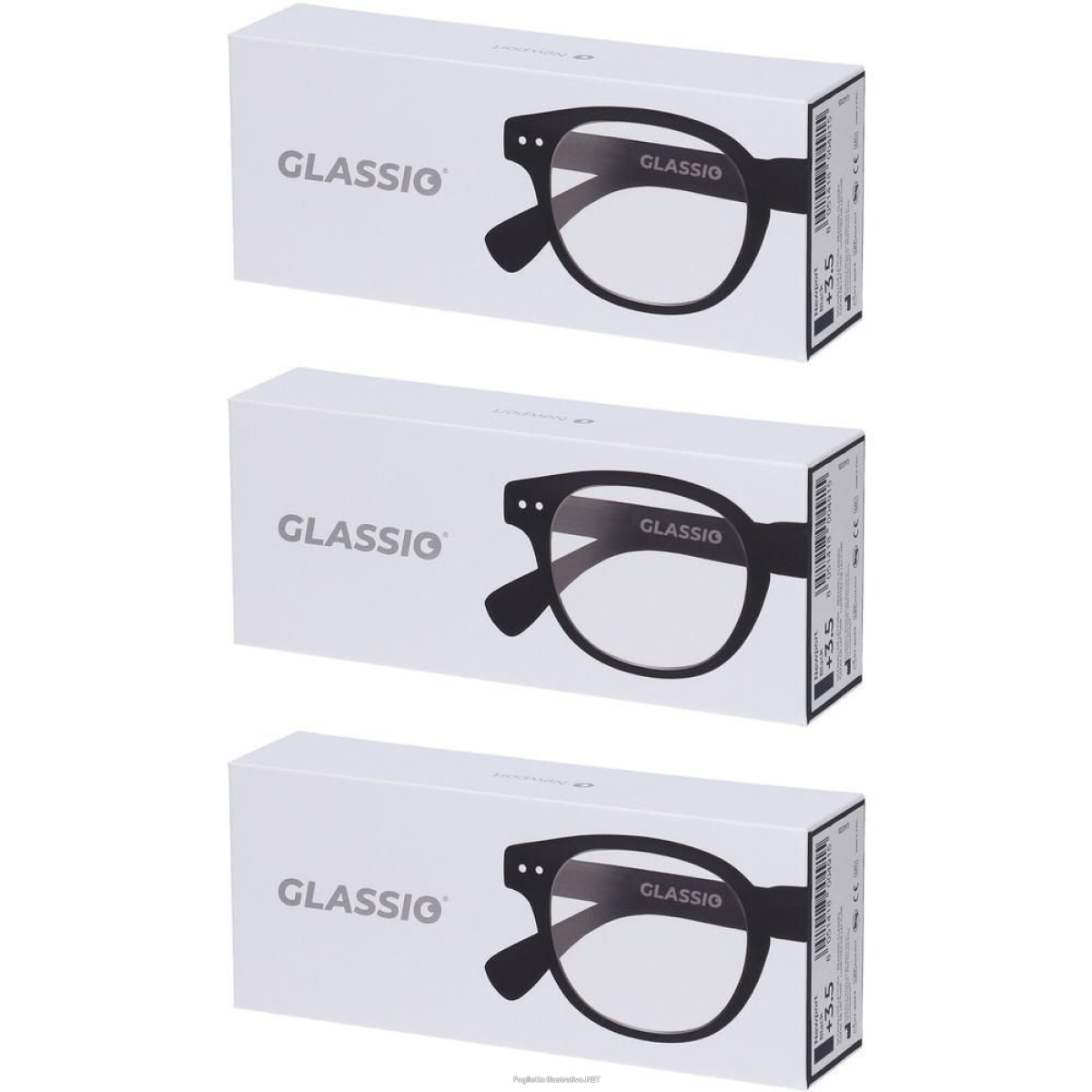 Cerca Offerte di occhiali da lettura glassio newport colore nero gradazione +3,5 3x1 st e acquista online
