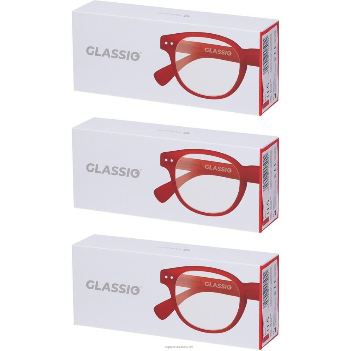 Cerca Offerte di occhiali da lettura glassio newport colore rosso gradazione +1,5 3x1 s e acquista online
