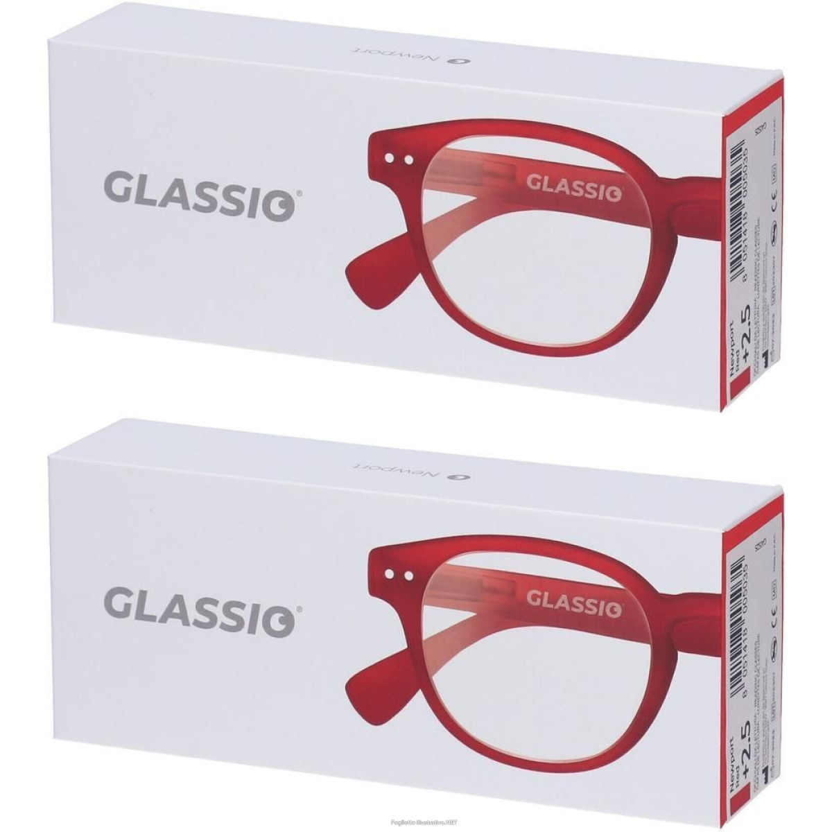 Cerca Offerte di occhiali da lettura glassio newport colore rosso gradazione +2,5 2x1 s e acquista online