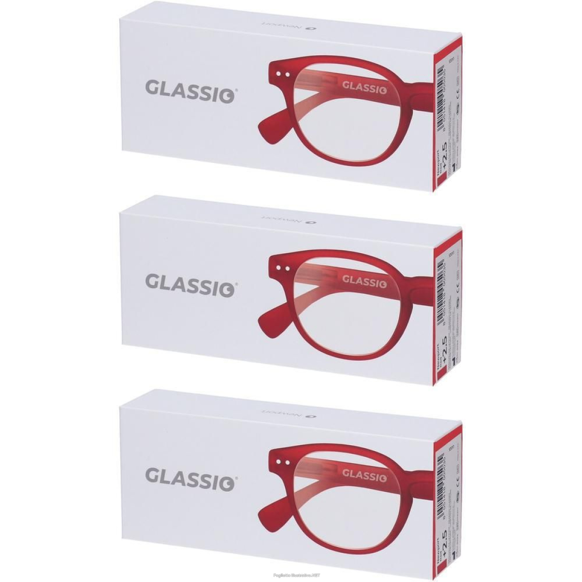 Cerca Offerte di occhiali da lettura glassio newport colore rosso gradazione +2,5 3x1 s e acquista online
