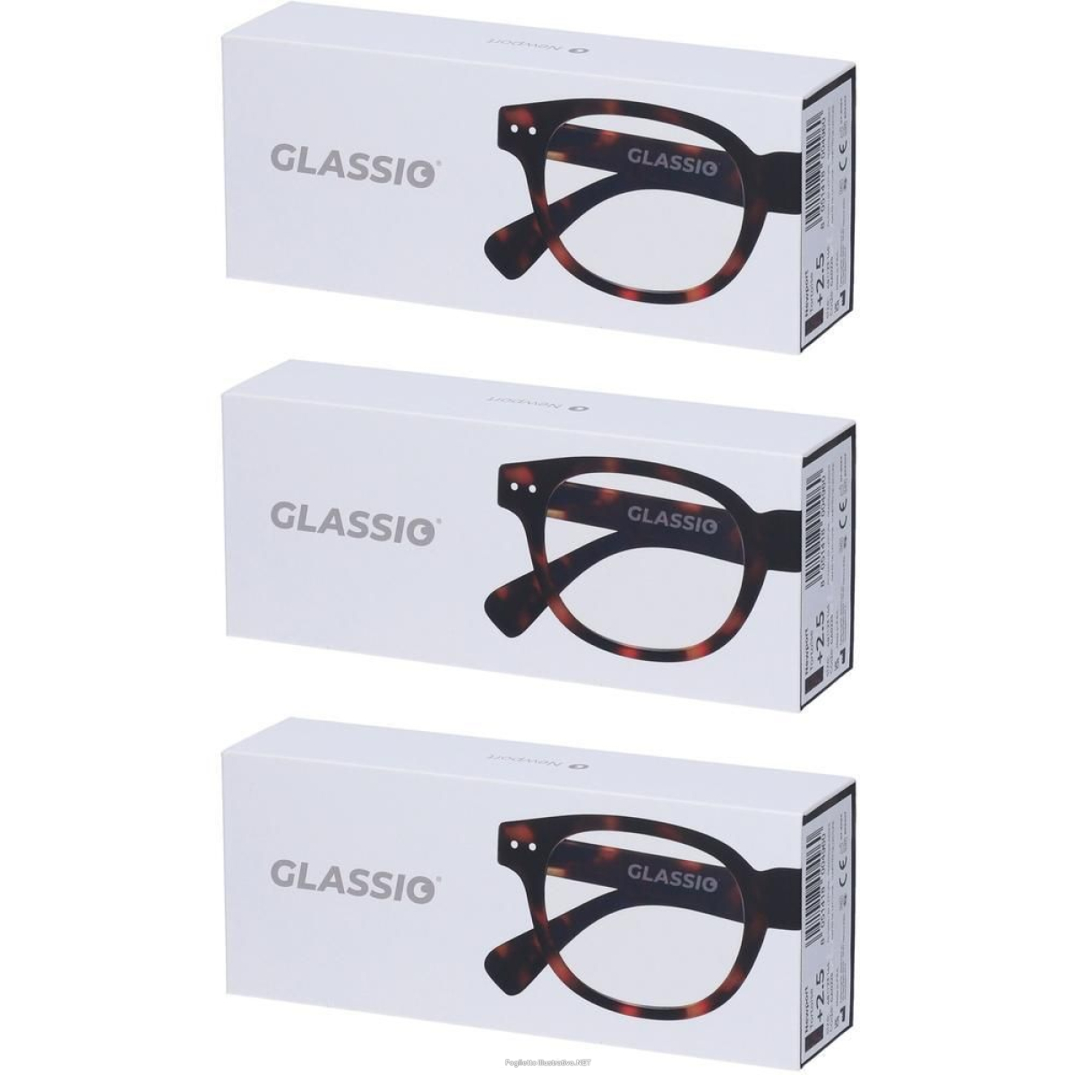 Cerca Offerte di occhiali da lettura glassio newport colore tortoise gradazione +2,5 3x e acquista online