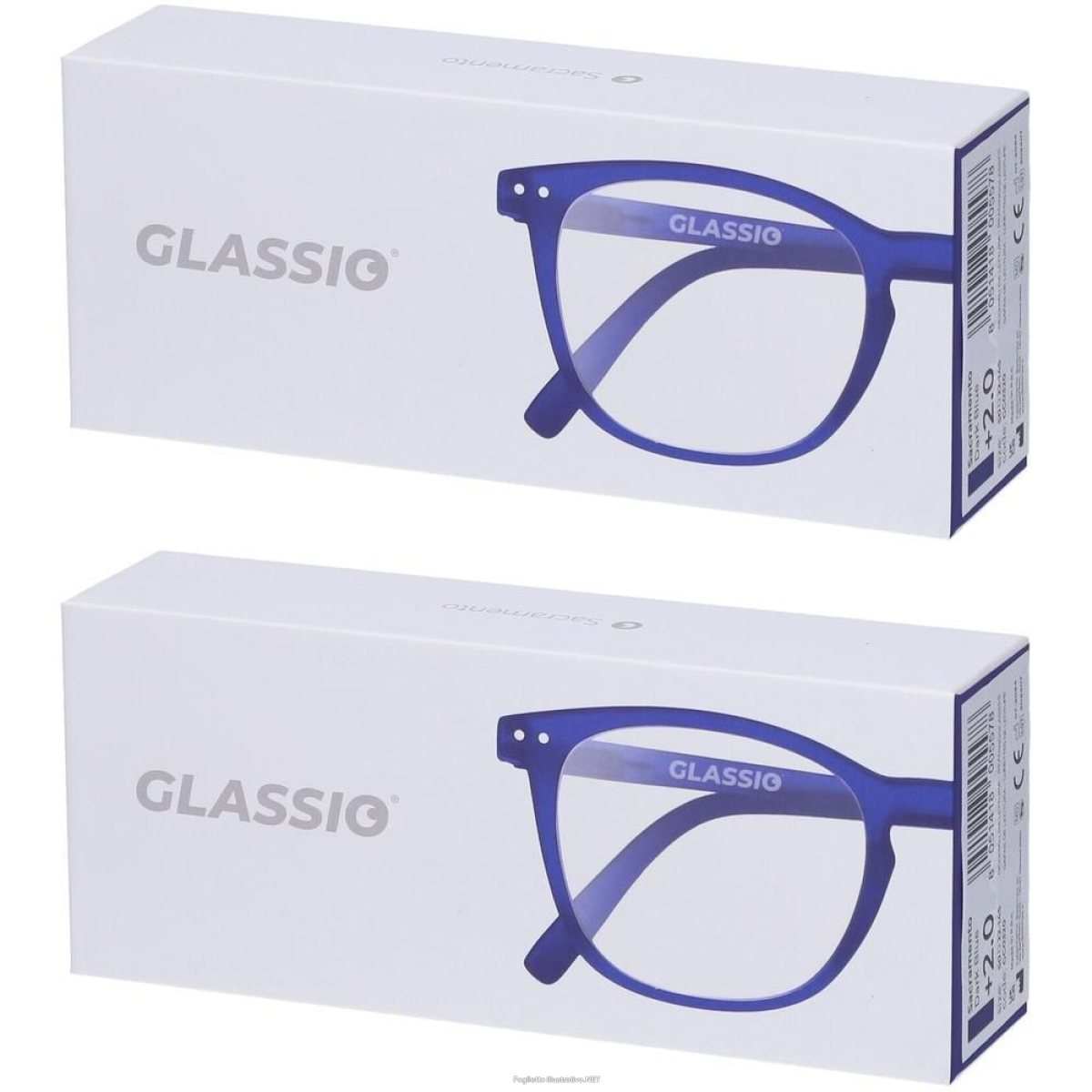 Cerca Offerte di occhiali da lettura glassio sacramento colore blu scuro gradazione +2, e acquista online