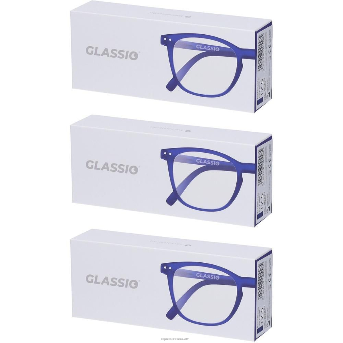 Cerca Offerte di occhiali da lettura glassio sacramento colore blu scuro gradazione +2, e acquista online