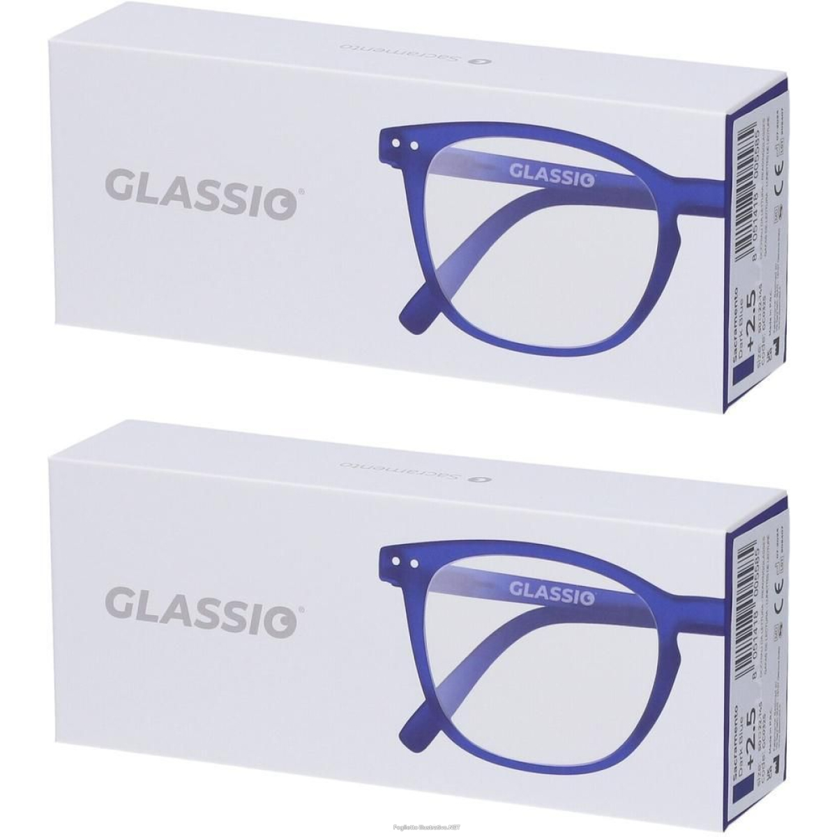 Cerca Offerte di occhiali da lettura glassio sacramento colore blu scuro gradazione +2, e acquista online