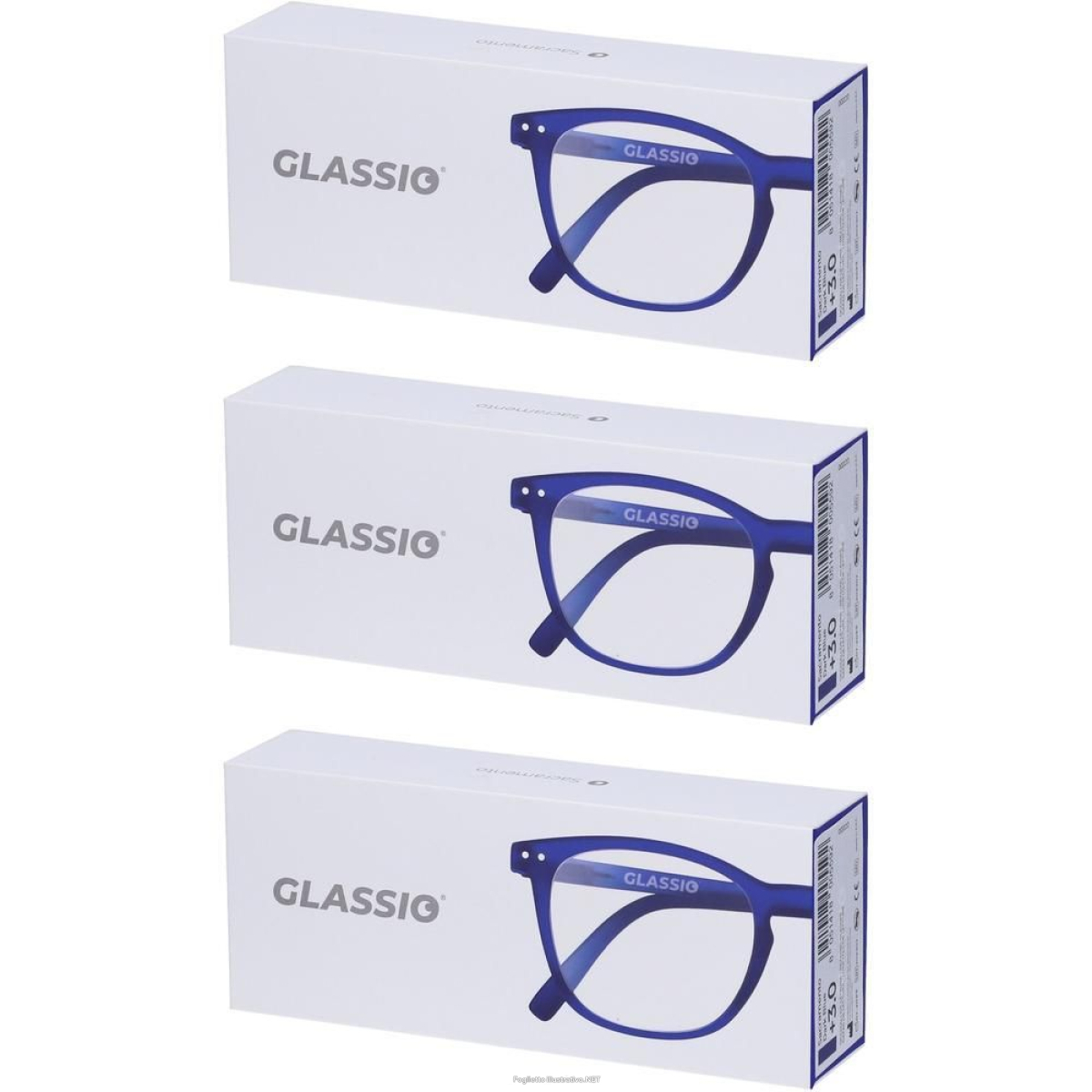 Cerca Offerte di occhiali da lettura glassio sacramento colore blu scuro gradazione +3, e acquista online