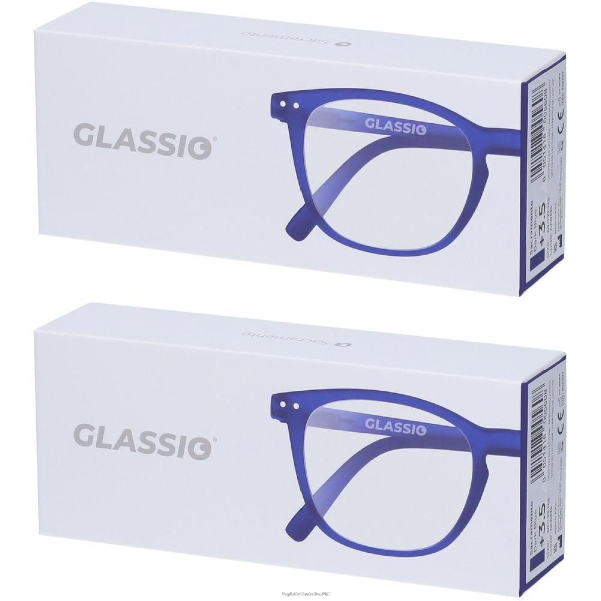 Cerca Offerte di occhiali da lettura glassio sacramento colore blu scuro gradazione +3, e acquista online