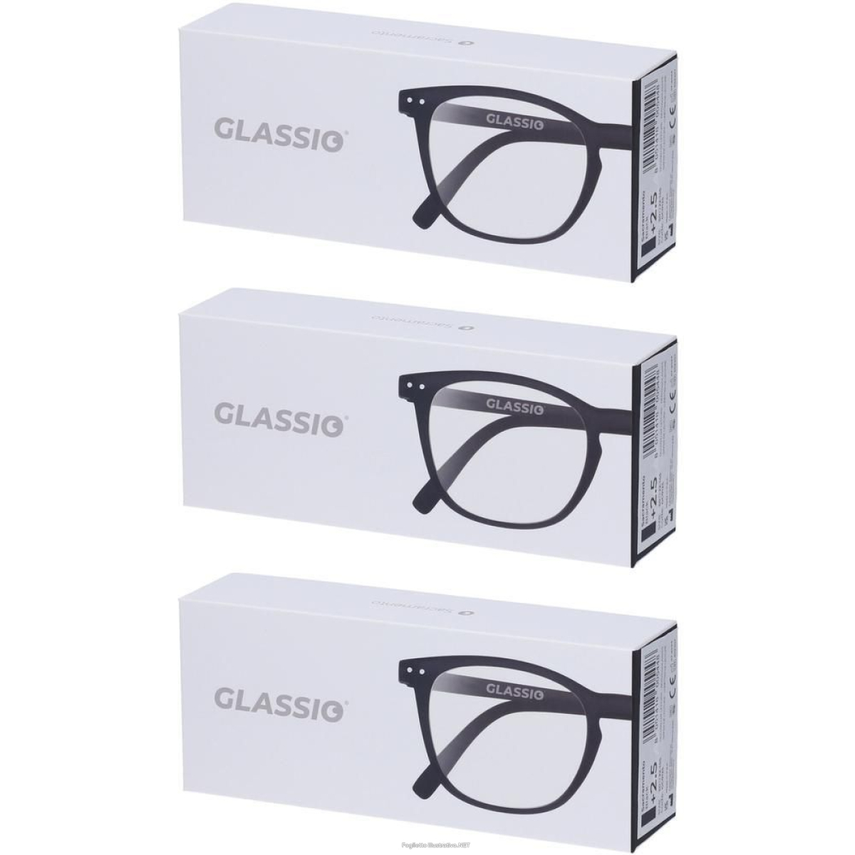 Cerca Offerte di occhiali da lettura glassio sacramento colore nero gradazione +2,5 3x1 e acquista online