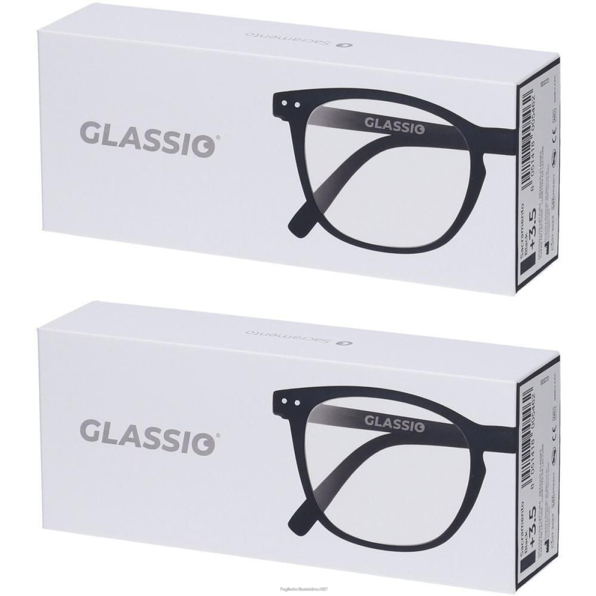 Cerca Offerte di occhiali da lettura glassio sacramento colore nero gradazione +3,5 2x1 e acquista online