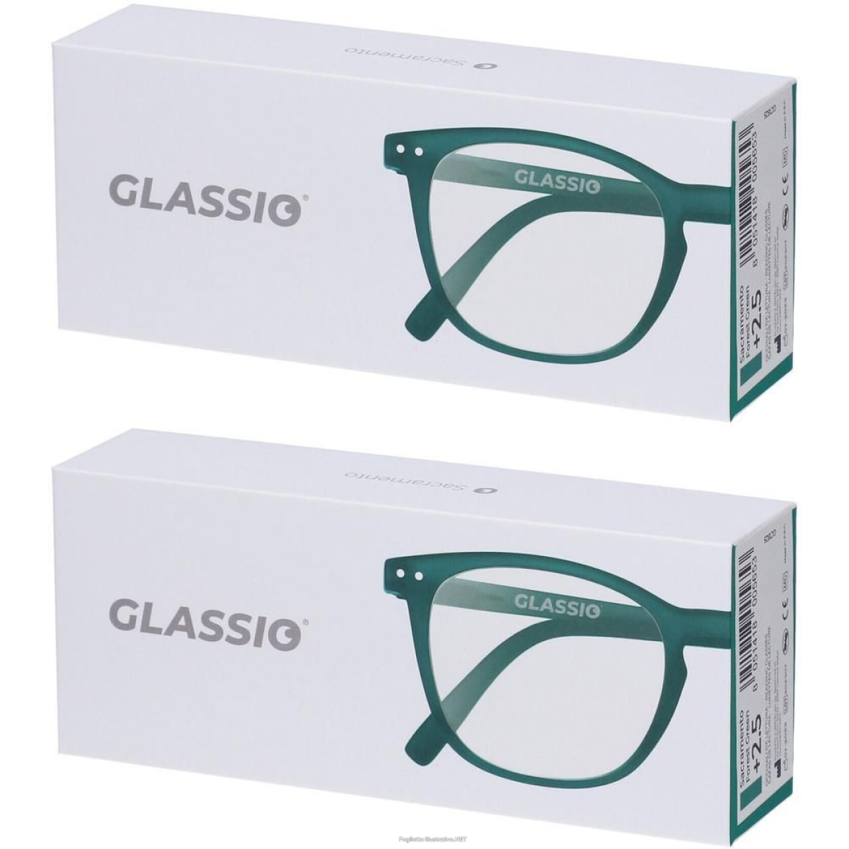 Cerca Offerte di occhiali da lettura glassio sacramento colore verde foresta gradazione e acquista online