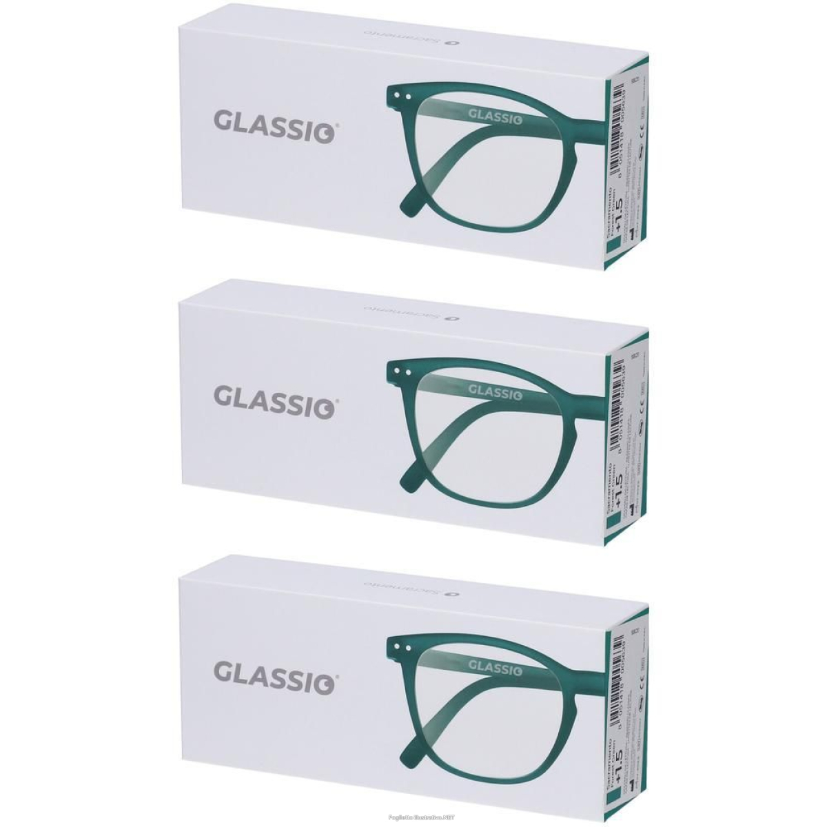 Cerca Offerte di occhiali da lettura glassio sacramento colore verde foresta gradazione e acquista online
