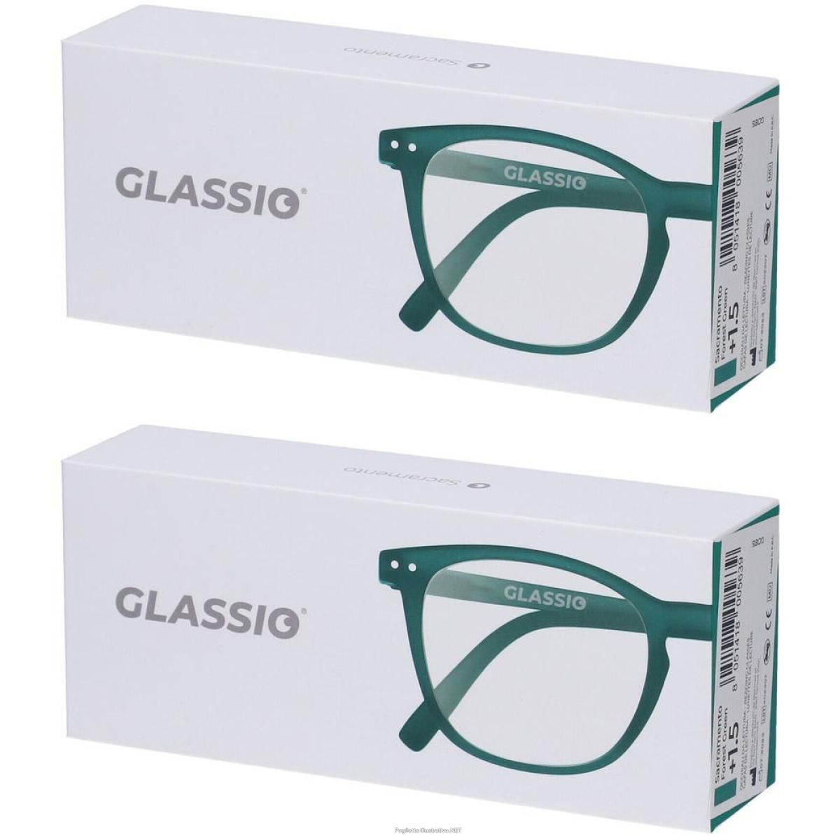Cerca Offerte di occhiali da lettura glassio sacramento colore verde foresta gradazione e acquista online