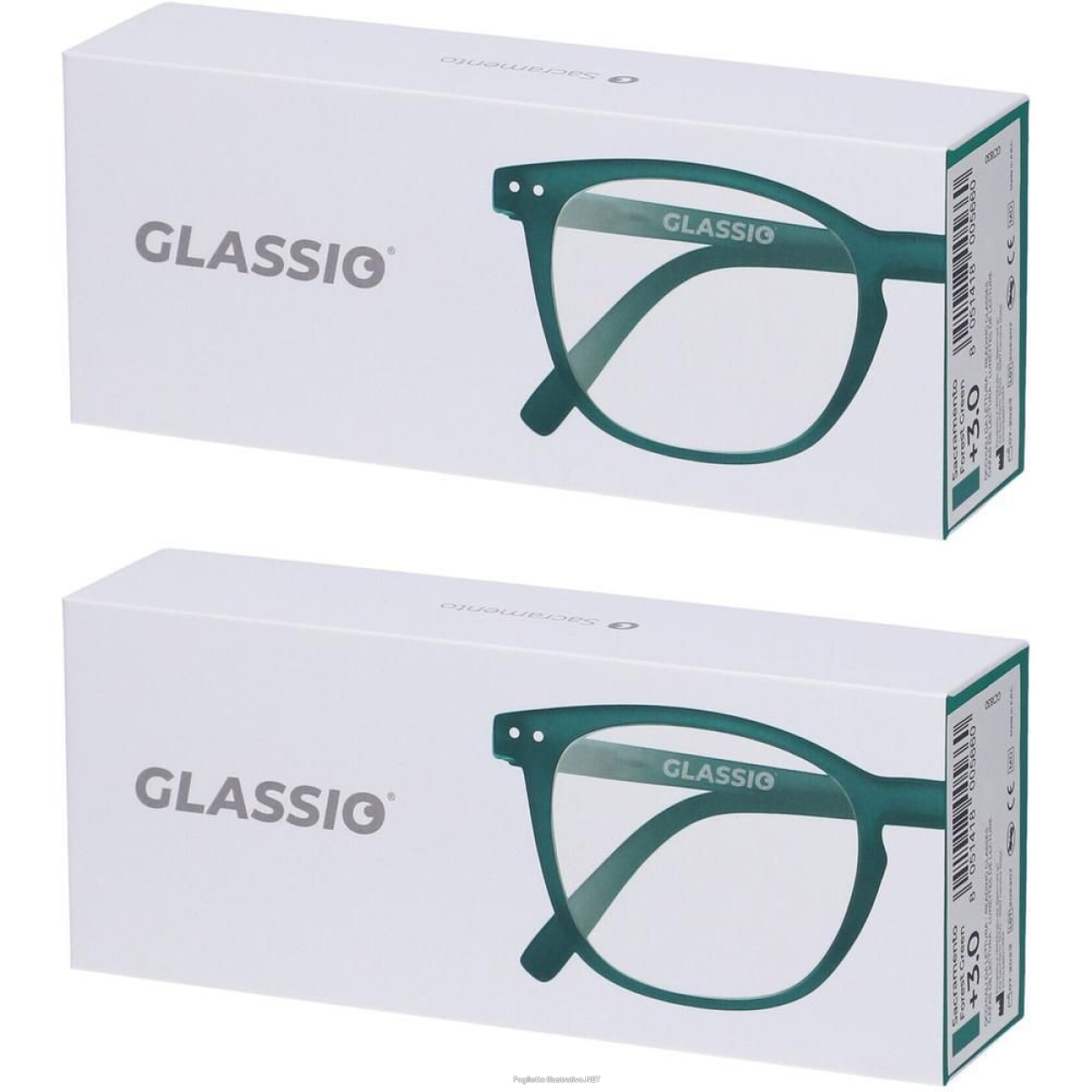 Cerca Offerte di occhiali da lettura glassio sacramento colore verde foresta gradazione e acquista online