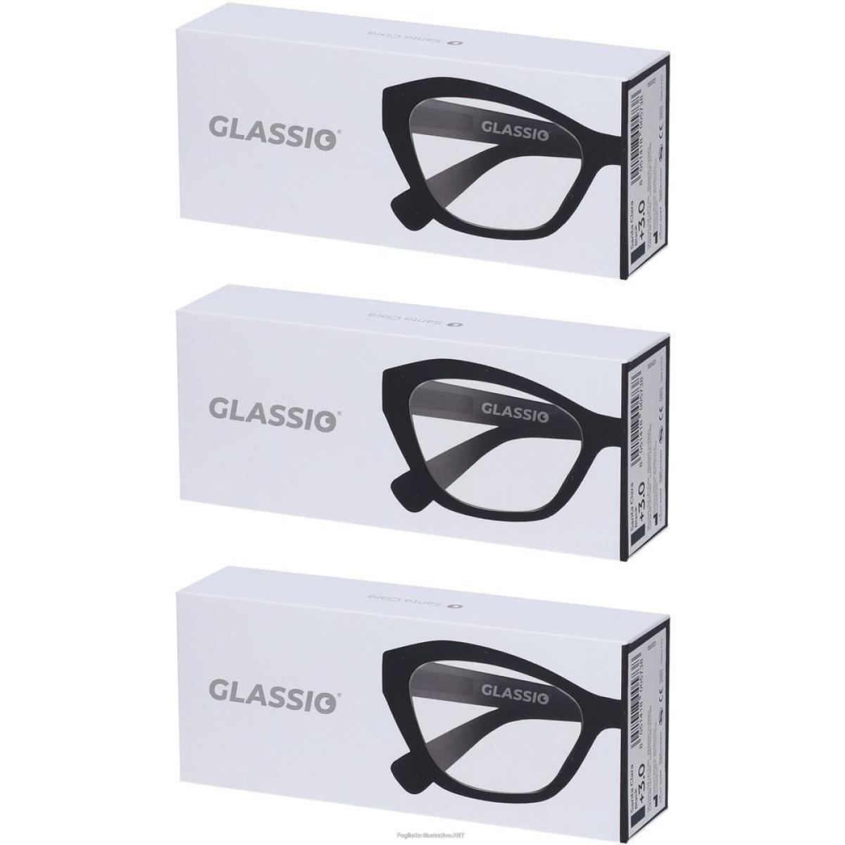 Cerca Offerte di occhiali da lettura glassio santa clara colore nero gradazione +3,0 3x e acquista online