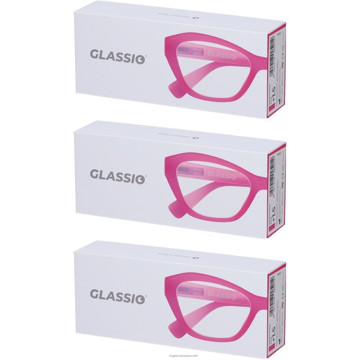 Cerca Offerte di occhiali da lettura glassio santa clara colore rosa gradazione +1,5 1 e acquista online