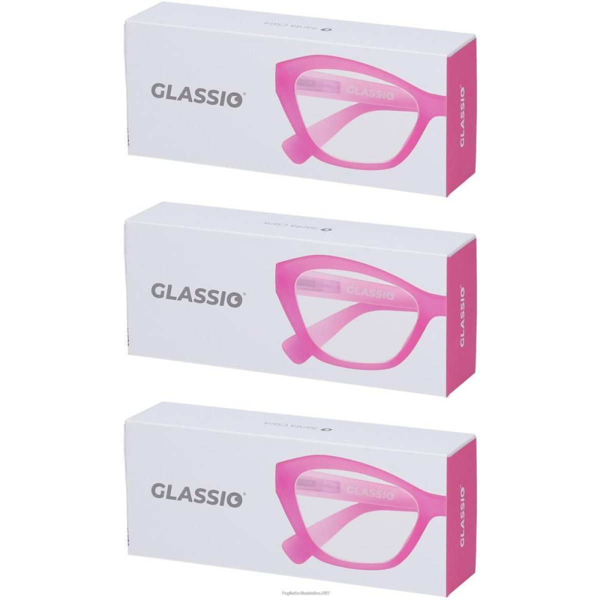 Cerca Offerte di occhiali da lettura glassio santa clara colore rosa gradazione +2,0 3x e acquista online