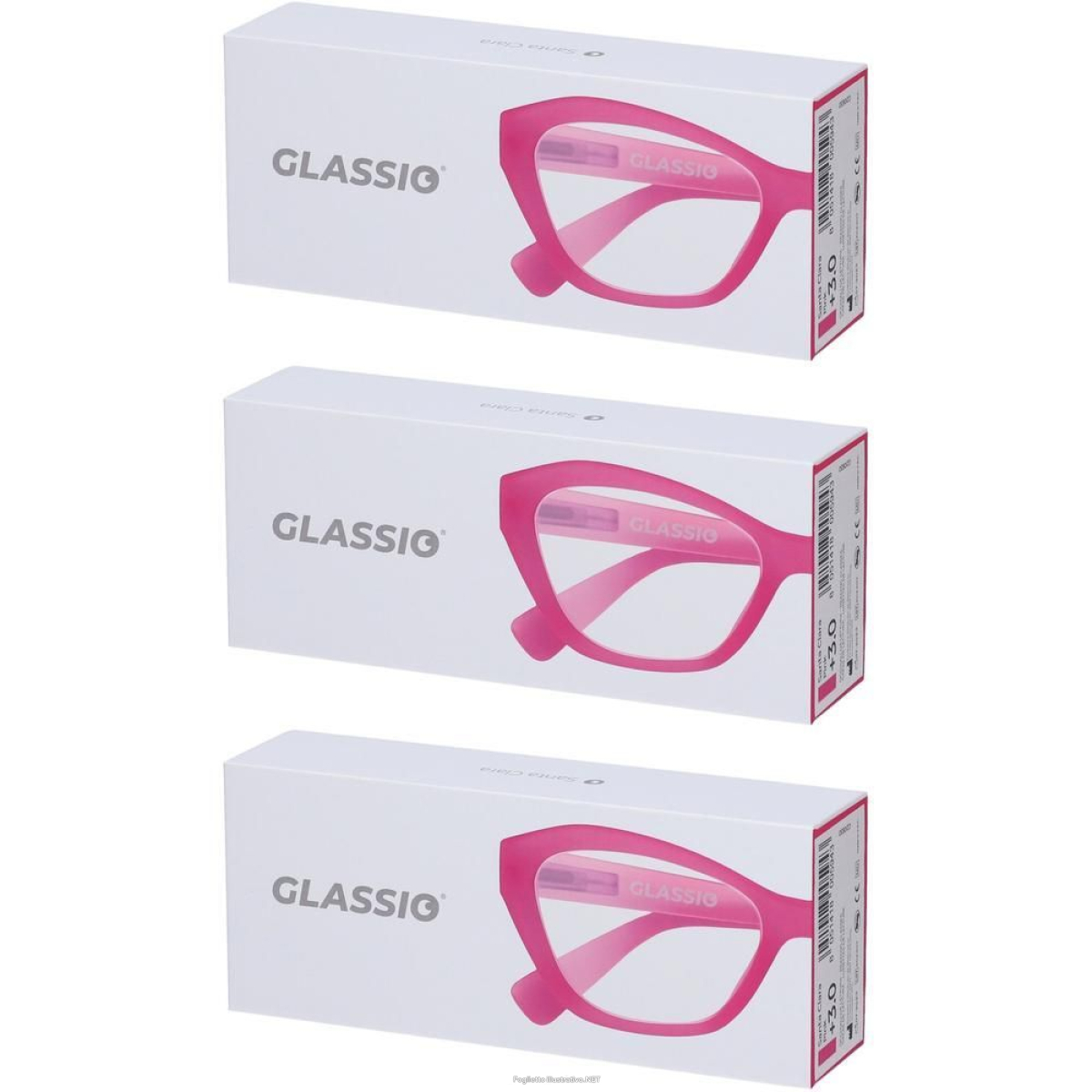 Cerca Offerte di occhiali da lettura glassio santa clara colore rosa gradazione +3,0 1 e acquista online