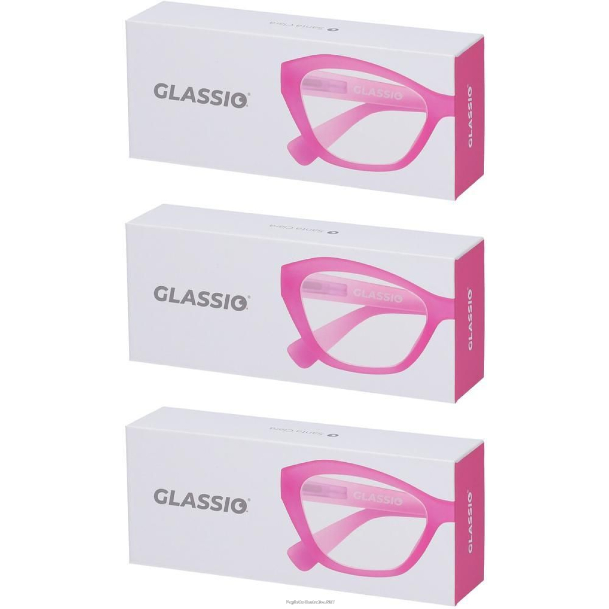 Cerca Offerte di occhiali da lettura glassio santa clara colore rosa gradazione +3,5 3x e acquista online