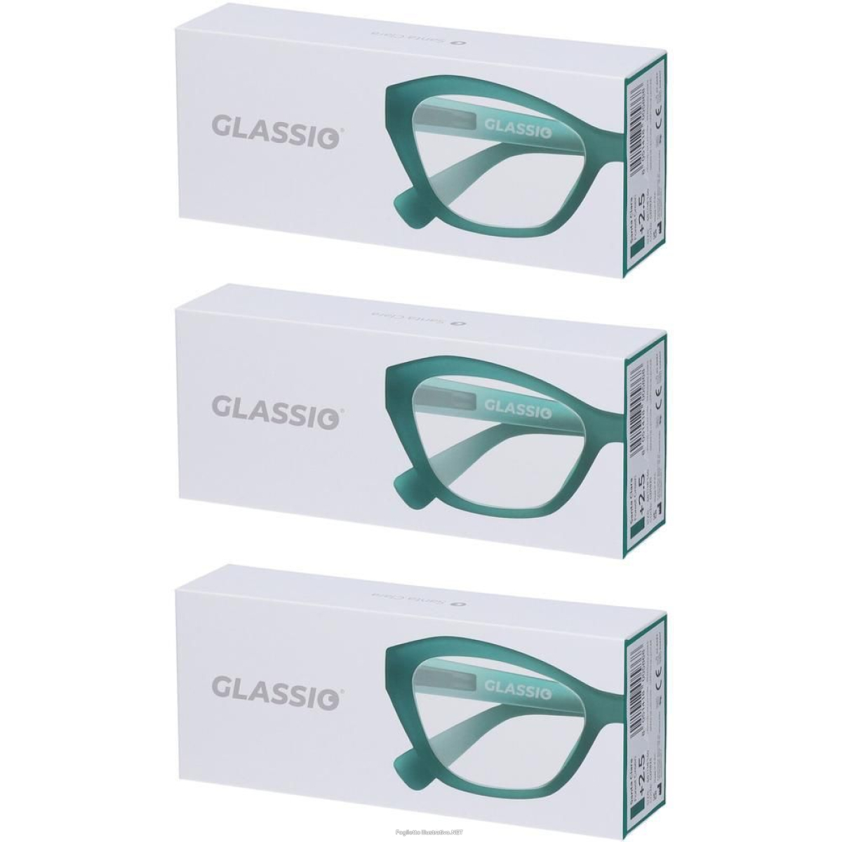 Cerca Offerte di occhiali da lettura glassio santa clara colore verde foresta gradazion e acquista online