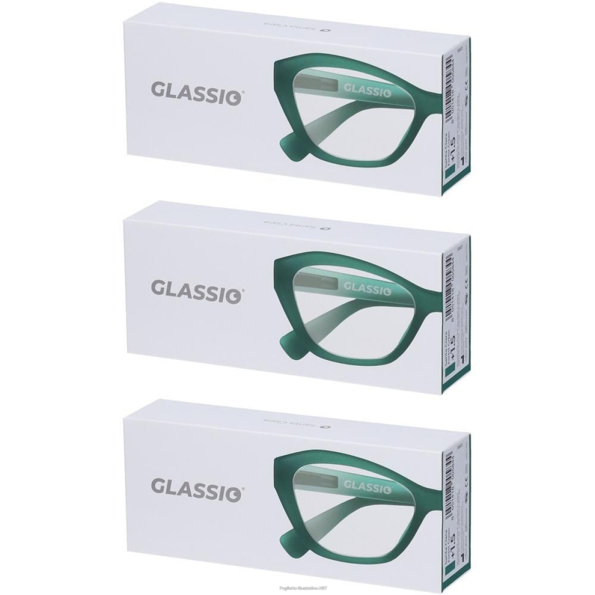 Cerca Offerte di occhiali da lettura glassio santa clara colore verde foresta gradazion e acquista online