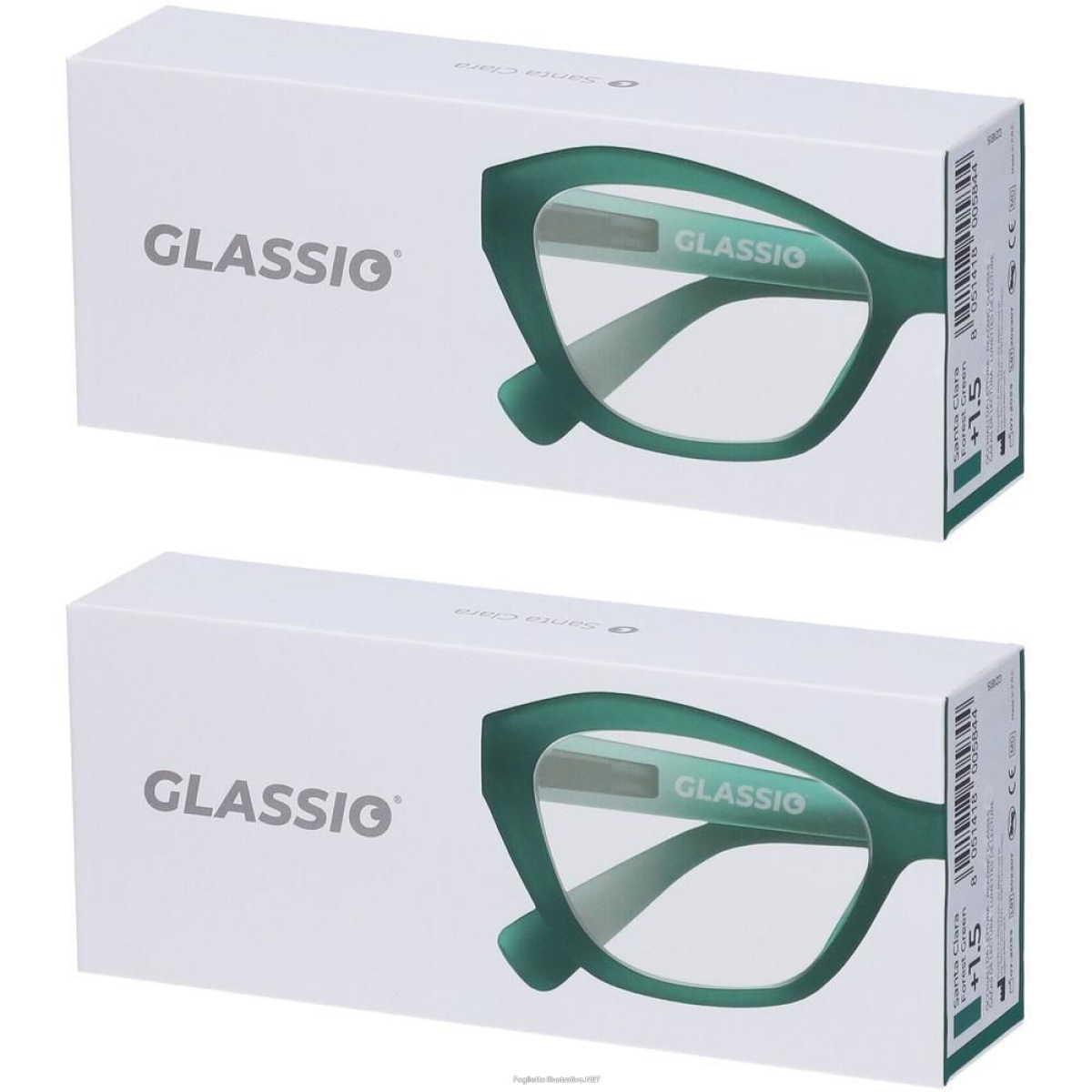 Cerca Offerte di occhiali da lettura glassio santa clara colore verde foresta gradazion e acquista online