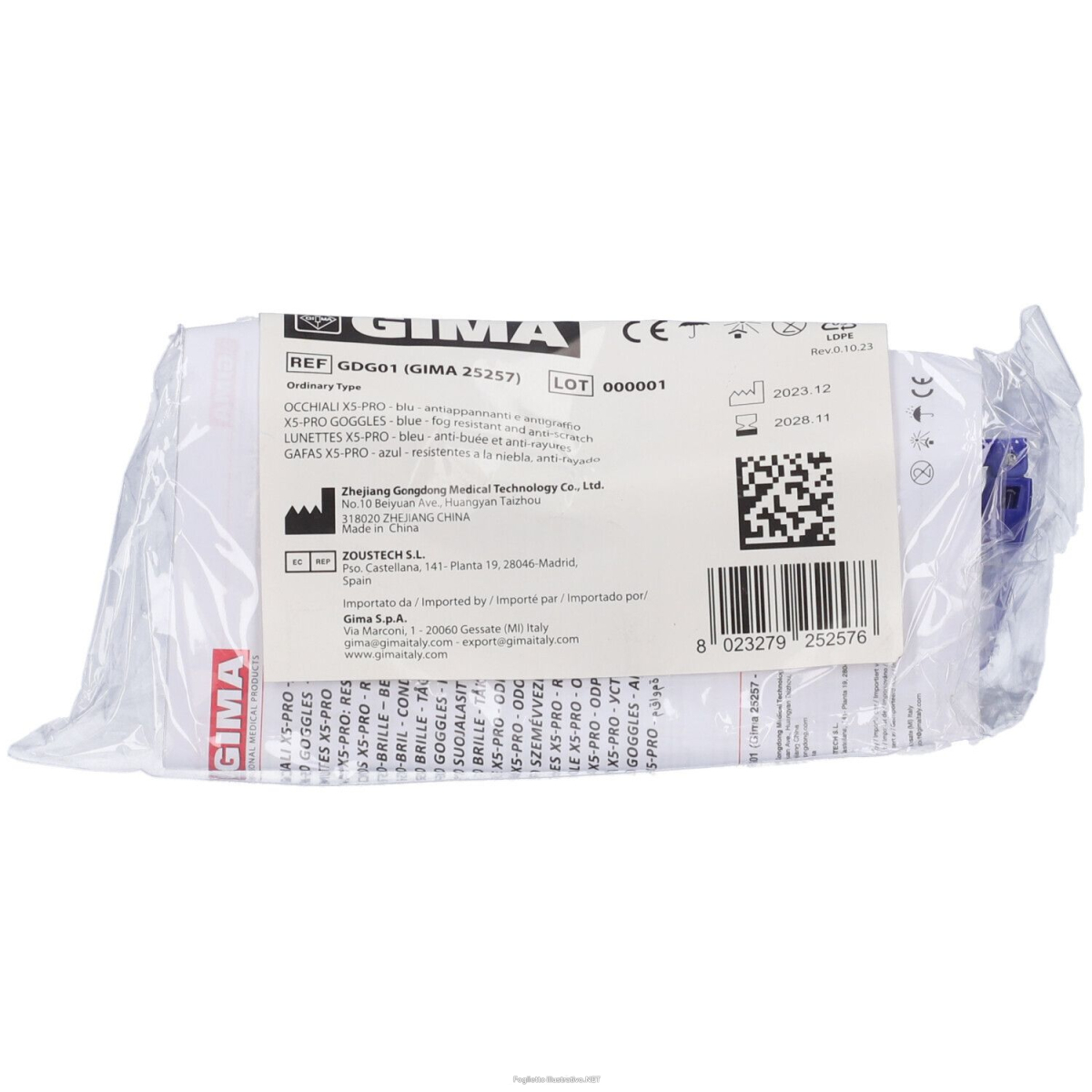 Cerca Offerte di occhiali x5-pro blu antiappannanti antigraffio dpi classe ii 1 pz occh e acquista online