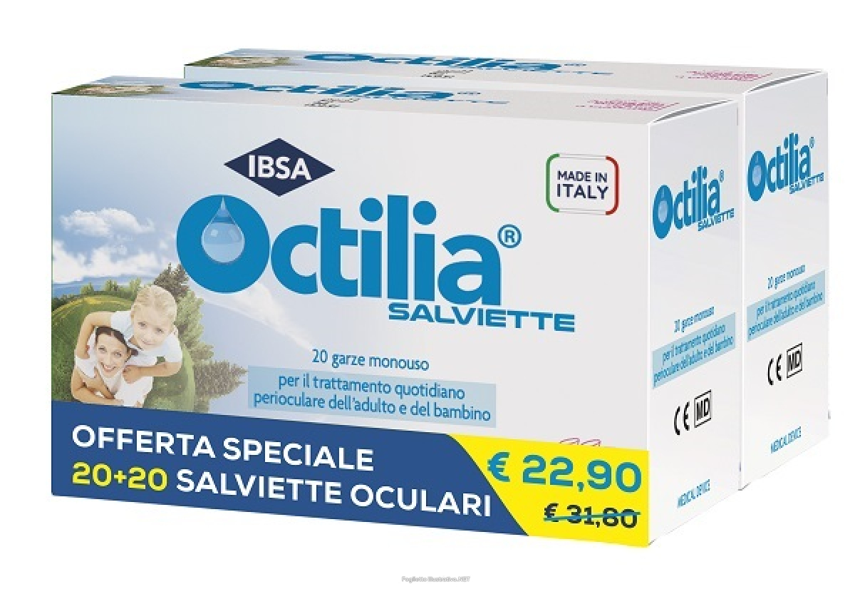 Cerca Offerte di octilia salviette per il trattamento perioculare di adulti e bambini bipack 20 + 20 salviette oculari e acquista online