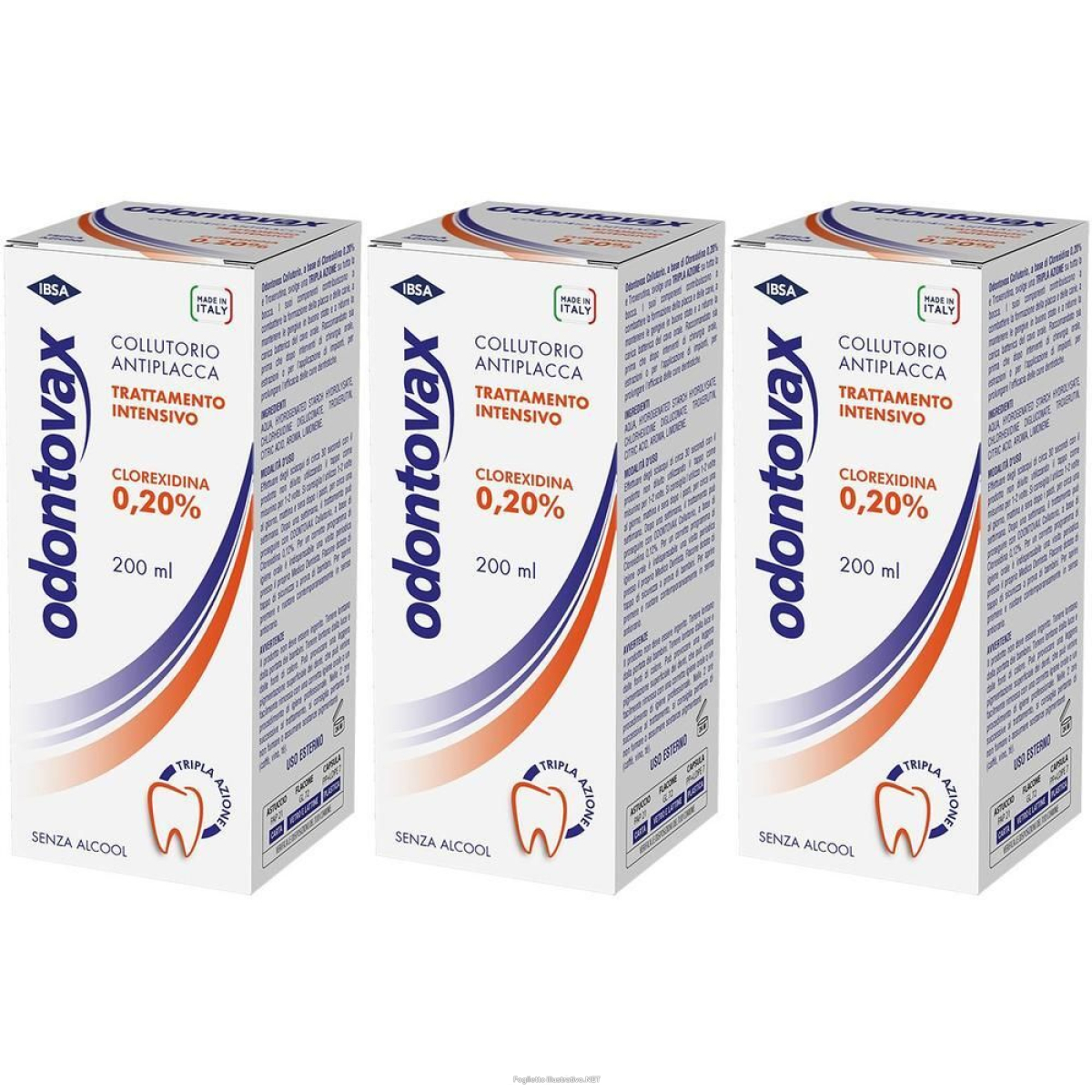 Cerca Offerte di odontovax clorexidina 0,20% igiene orale 3x200 ml collutorio e acquista online